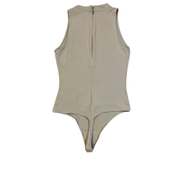 Aritzia Babaton Tan Contour Mockneck Bodysuit Size XXS - Picture 4 of 12